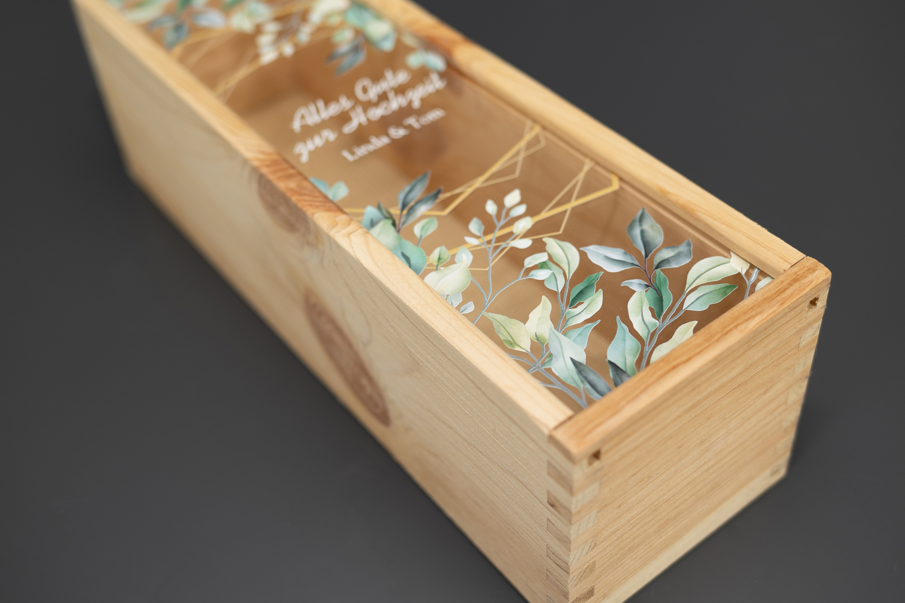 Weinkiste Holz / Geschenkbox für Flaschen Acryl-Weinbox-Holzbox-Schiebedeckel-Weinkiste-Geschenkbox-selber-gestalten-GestalteDeinendruck-geschenkidee